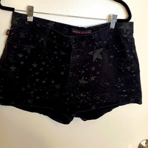 Rock & Republic Bling Star Jean Shorts- Size 14